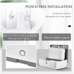 Plastic Heavy Wall Mountable Rectangle Tissue Holder — view 4
