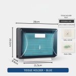 Plastic Regular Wall Mountable Rectangle Tissue Holder — view 2