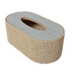 Wooden + Jute Finish Tissue Holder — view 1
