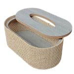 Wooden + Jute Finish Tissue Holder — view 4