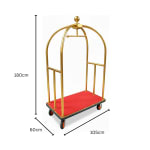 Bell Shaped Luggage Trolley with 15cm Diameter Wheels — view 2