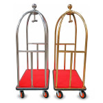 Bell Shaped Luggage Trolley with 15cm Diameter Wheels — view 4