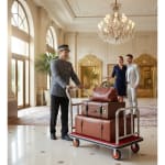 Rectangle Luggage Trolley with Heavy 15cm Diamater Wheels — view 3