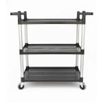 ABS Plastic Black 3 Layer Service Trolley — view 4
