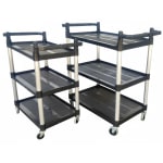 ABS Plastic Black 3 Layer Service Trolley — view 6