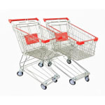 Extra Coated Aluminium Super Market Shopping Cart Trolley — view 8