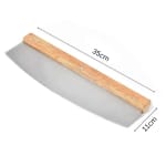 Wooden Handle U Shaped SS Pizza Cutter — view 2