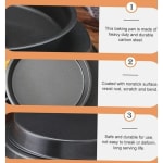 Non-Stick Round Pizza Pan Plate — view 4