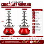 Electric HEAVY SS Choco Fountain - 5 Layers 70cm — view 5