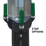 Beer Tower with 3 Green Taps - LED Backlight | 3 Compartments 3 Flavours | 3L — view 5