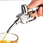 Plastic Bar Butler Liquor Pump Dispenser - 1L | Silver — view 6