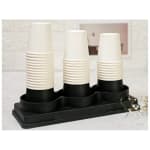 ABS Fibre Cylindrical 3 Slot Cup Holder — view 3