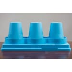 ABS Fibre Cylindrical 3 Slot Cup Holder — view 4