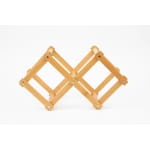 Wooden Foldable Bamboo Wine Holder — view 1