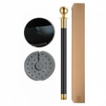 Spare for Queue Manager - Black + Golden Pole with Top Ball | Single pc Box Packing — view 5