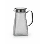 VAMA Square PC Jug with SS Lid - 1500ml | Dual Pour Design (Wide Flow & Strainer) | Single pc Box Packing — view 1