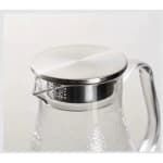 VAMA Square PC Jug with SS Lid - 1500ml | Dual Pour Design (Wide Flow & Strainer) | Single pc Box Packing — view 7