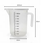 Virgin Plastic Jugs with Measurements + Lid — view 2