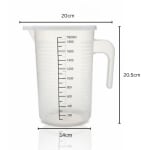 Virgin Plastic Jugs with Measurements + Lid — view 2