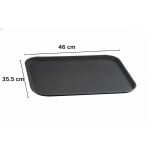 Anti Skid Tray - Regular | Rectangle | Black | 14 x 18" — view 2