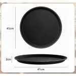 Anti Skid Tray - Regular | Round| Black | 16" — view 2
