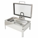 Chafing Dish Rectangle 9L with Gel Based Heating + Transparent Lid + Hydraulic Soft Close (GN Pan of 65mm) — view 1