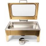 Chafing Dish Rectangle 9L with Gel Based Heating + Transparent Lid + Hydraulic Soft Close (GN Pan of 65mm) — view 7