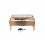 Chafing Dish Rectangle 9L with Gel Based Heating + Transparent Lid + Hydraulic Soft Close (GN Pan of 65mm) — view 4