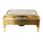 Chafing Dish Rectangle 9L with Gel Based Heating + Transparent Lid + Hydraulic Soft Close (GN Pan of 65mm) — view 8