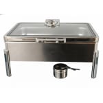 Chafing Dish Rectangle 9L with Gel Based Heating + Transparent Lid + Hydraulic Soft Close (GN Pan of 65mm) — view 5