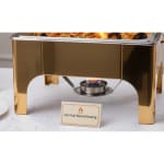 Chafing Dish Square 6L with Gel Based Heating + Transparent Lid + Hydraulic Soft Close (1 GN Pan of 2/3 65mm) — view 4
