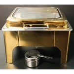 Chafing Dish Square 6L with Gel Based Heating + Transparent Lid + Hydraulic Soft Close (1 GN Pan of 2/3 65mm) — view 7