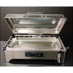 Digital Chafing Dish Rectangle 9L with Inbuilt Heater + Transparent Lid + Hydraulic Soft Close (1 GN Pans of 1/1 65mm) — view 2