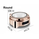 Digital Chafing Dish Round 6L with Inbuilt Heater + Transparent Lid + Hydraulic Soft Close (1 GN Pan of 65mm) — view 2