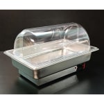 Electric Chafing Dish - Rectangle with PC Roll Top Lid — view 5