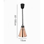 Electric Food Lamp Warmer - V Shaped Hanging Model — view 2
