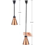 Electric Food Lamp Warmer - V Shaped Hanging Model — view 3