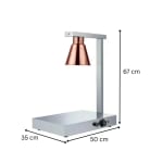 Electric Food Lamp Warmer - Single Head | Top + Bottom Heating — view 2