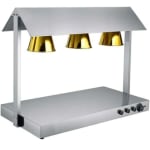 Electric Food Lamp Warmer - Triple Head | Top + Bottom Heating — view 1