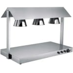 Electric Food Lamp Warmer - Triple Head | Top + Bottom Heating — view 1