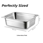 VAMA PC GN Pan 1/2 with NSF Certified Laser Logo — view 2