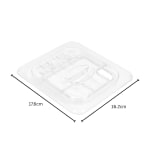 VAMA PC Flip Lid (Half Open + Half Close) for PC GN Pan with NSF Certified Laser Logo — view 2