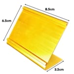 Gold L-Shaped Aluminium Card Holder - (Quantity - 20pcs) — view 2