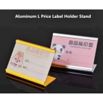 Gold L-Shaped Aluminium Card Holder - (Quantity - 20pcs) — view 5