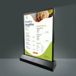 LED T-Type Menu Display Board | A6 — view 4