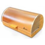VAMA Wooden Rectangle Bread Box with Transparent Front Cover - New Model — view 5