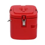 Plastic Insulation Barrel Hot/Cold - Square | Without Tap | Red | 10L — view 1