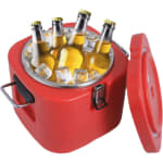 Plastic Insulation Barrel Hot/Cold - Square | Without Tap | Red | 10L — view 4