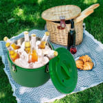 Plastic Insulation Barrel Hot/Cold - Round | Without Tap | Green — view 4
