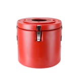 Plastic Insulation Barrel Hot/Cold - Round | Without Tap | Red — view 1